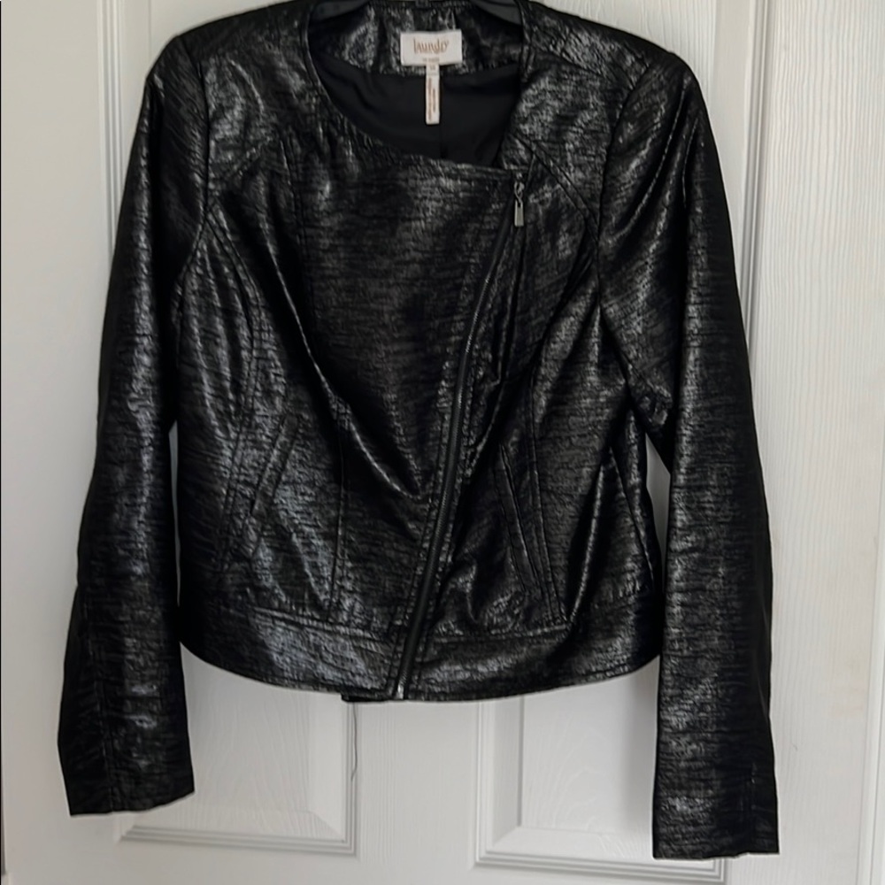 Laundry black jacket moto
